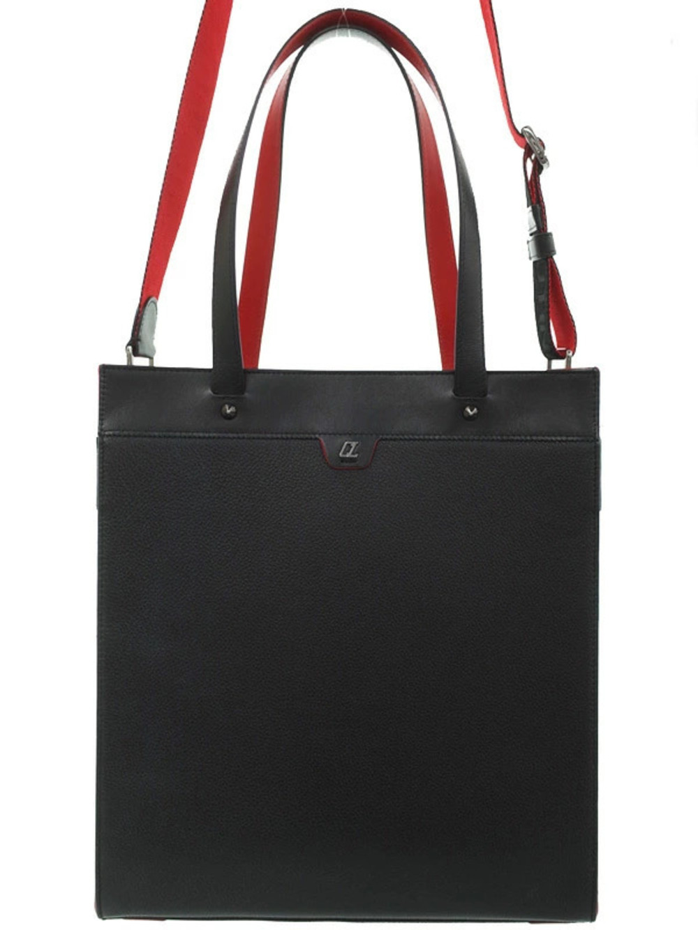 Christian Louboutin Ruistote Convertible 2way Tote black calfskin Leather